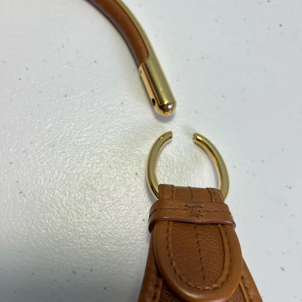 Christian Dior 61  Caramel Color Hobo with 2 Charms